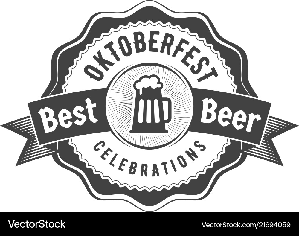 Oktoberfest feiert Bierfestival Retro Stil Oktoberfest feiert Bierfestival Retro Stil vektorbild