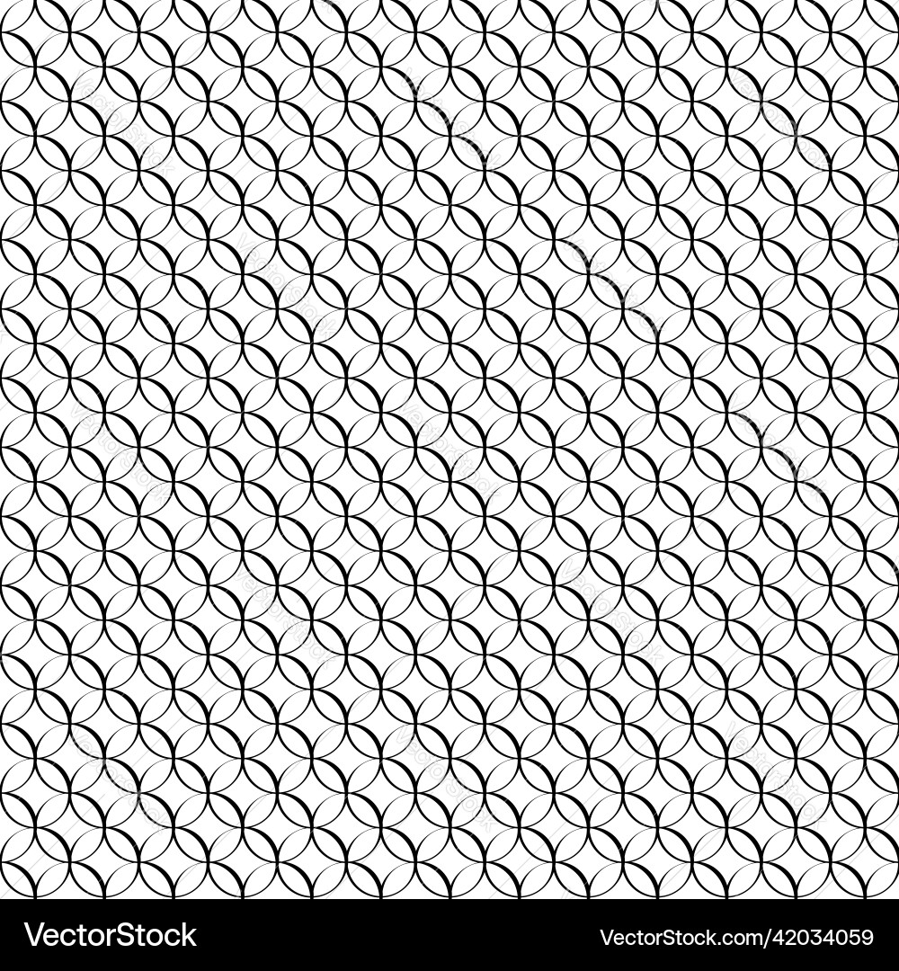 Overlapping circles dots bubbles pattern dotted Vector Image
