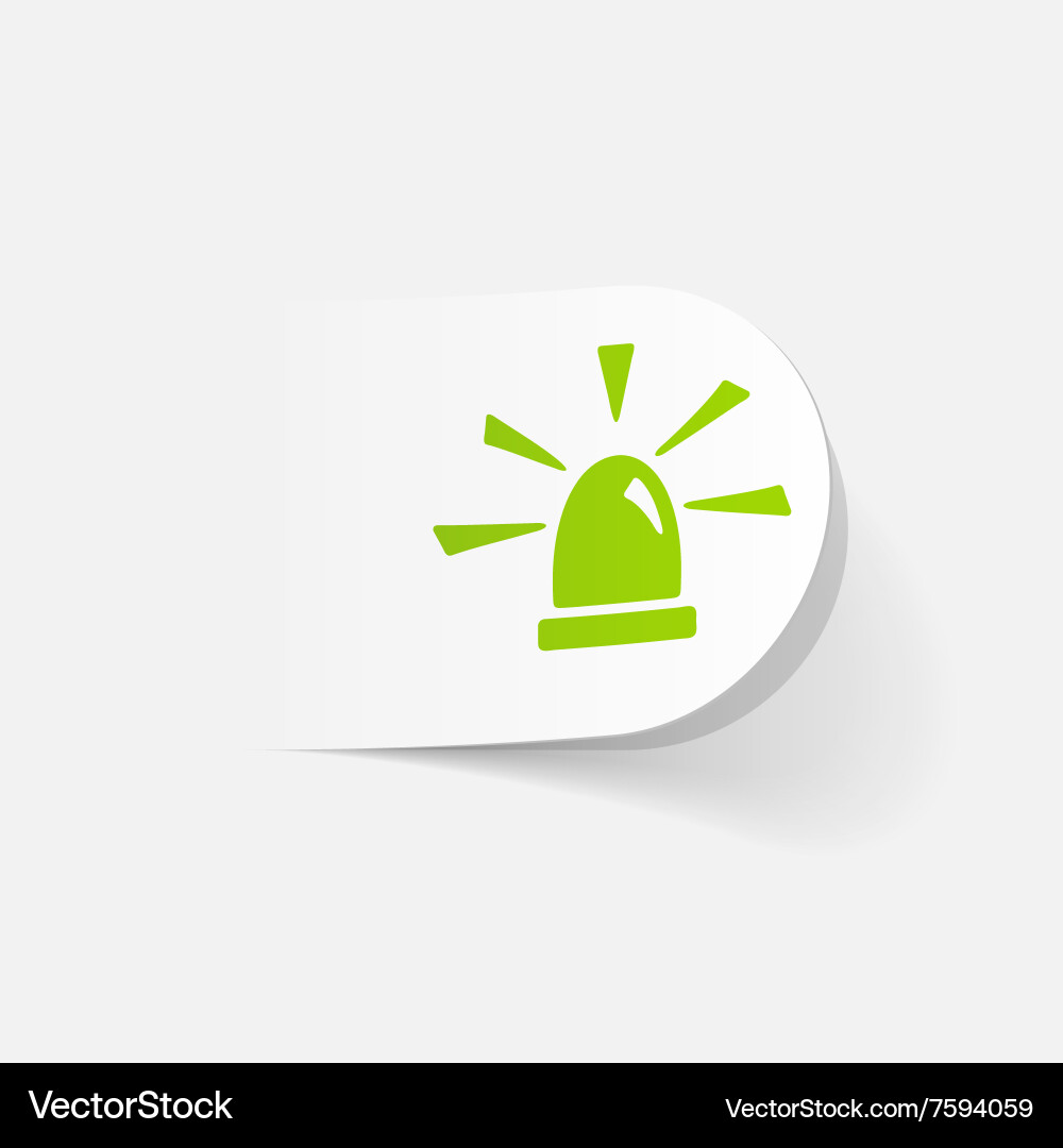 Realistic design element flasher Vector Image