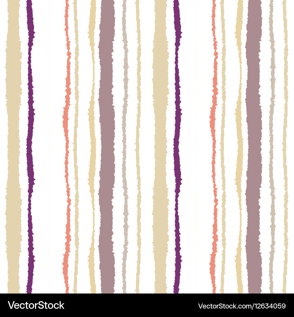 Seamless strip pattern vertical lines with torn Vector Image