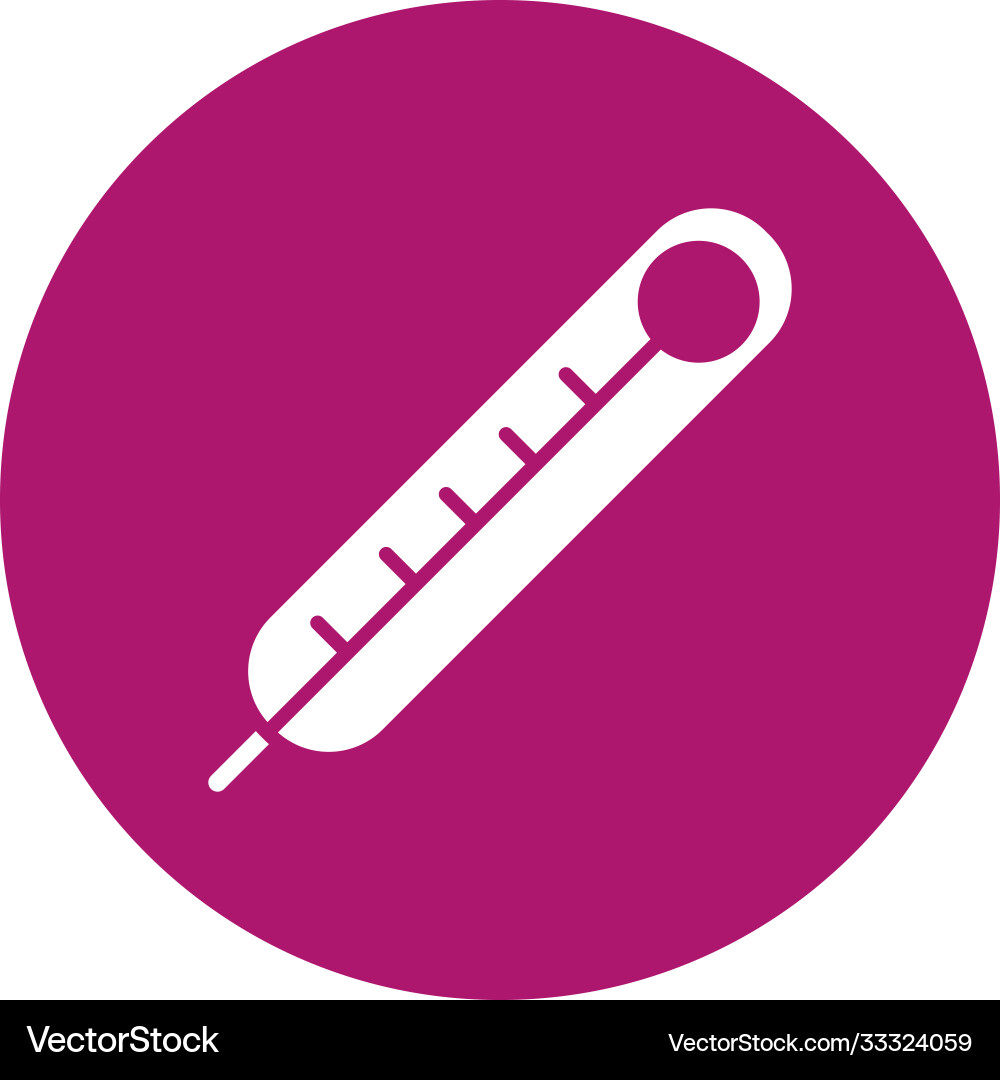 Thermometer icon image block style Vector Image