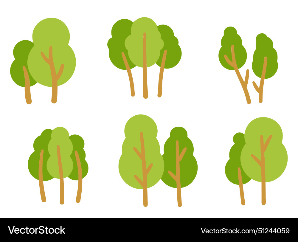 Tree forest Tree forest vector image