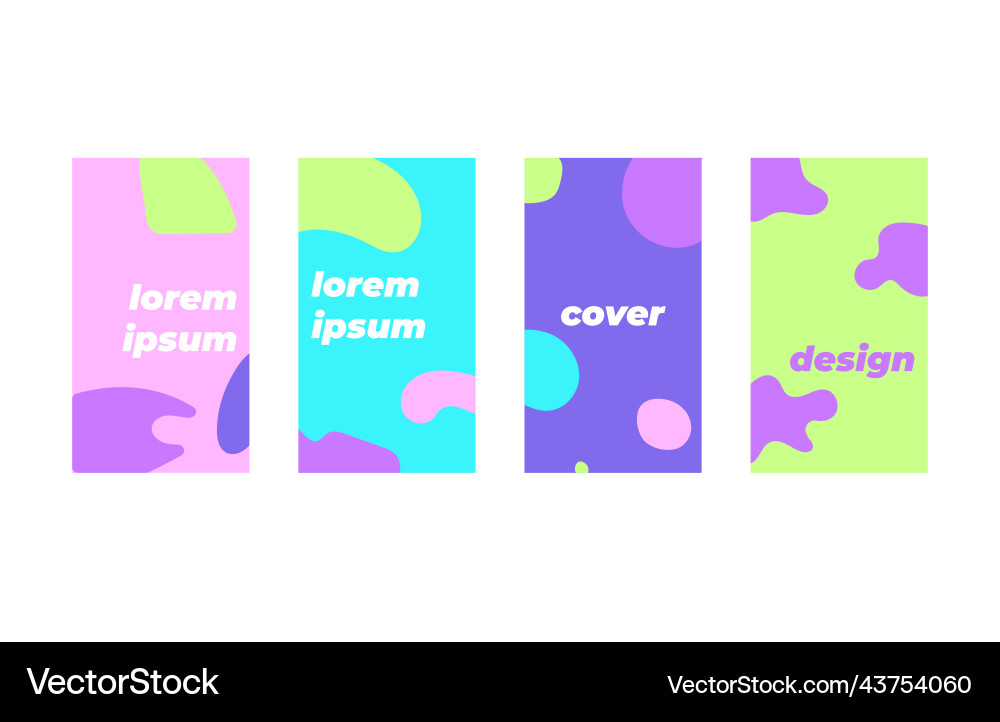 A minimalistic colored frame design line vector image