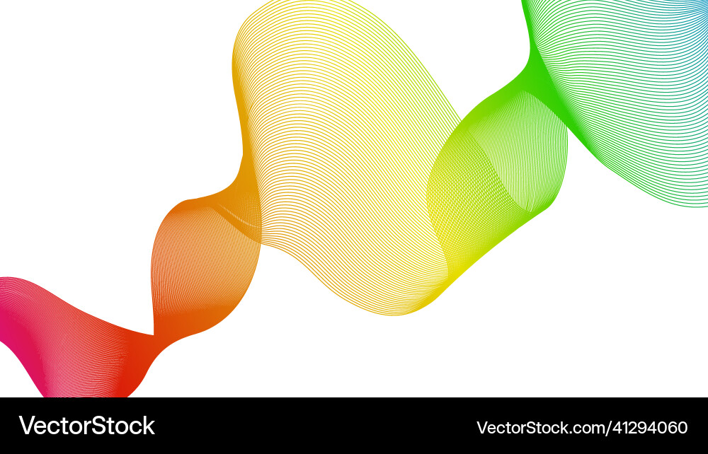 Abstract backdrop with wave gradient lines Vector Image