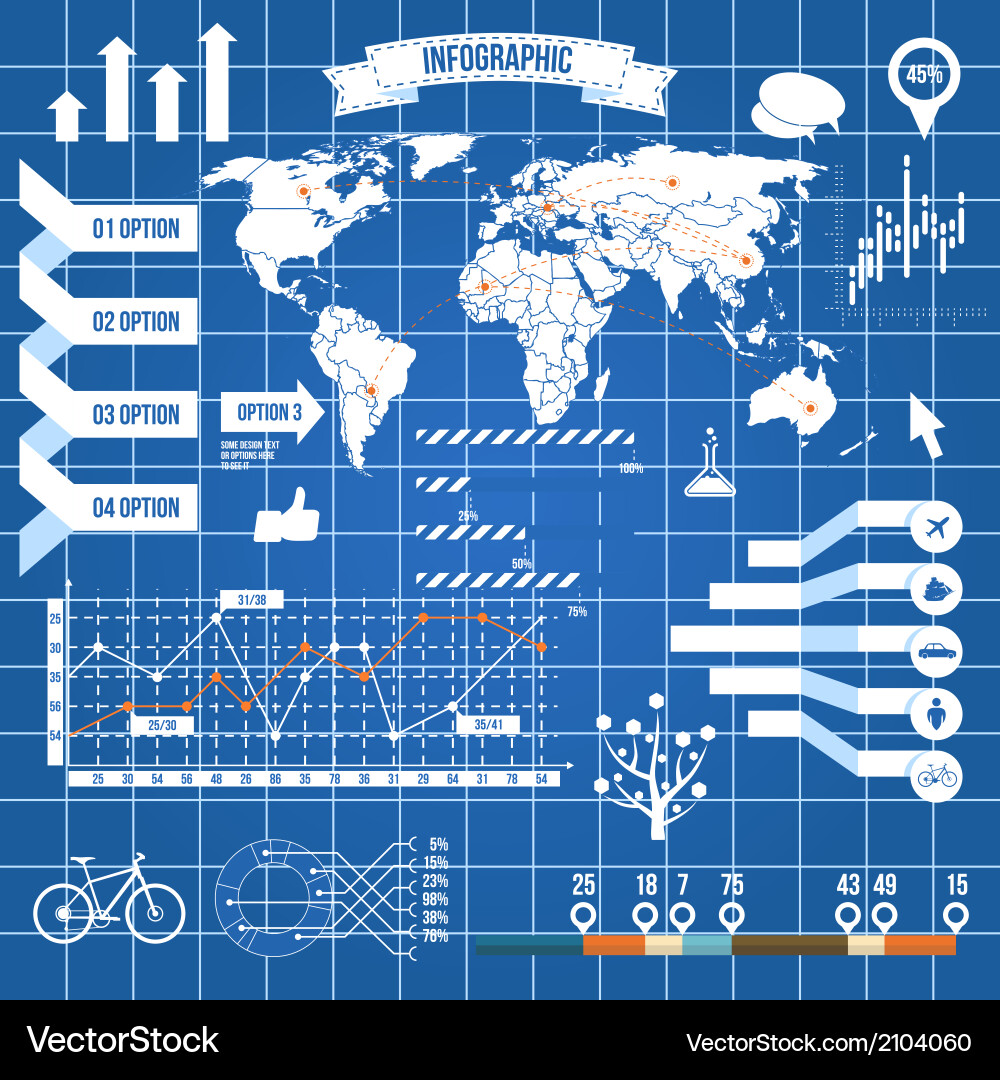 Communication & Data Concepts vector image