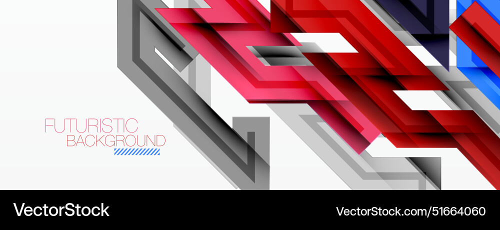 Dynamic lines geometric background vector image