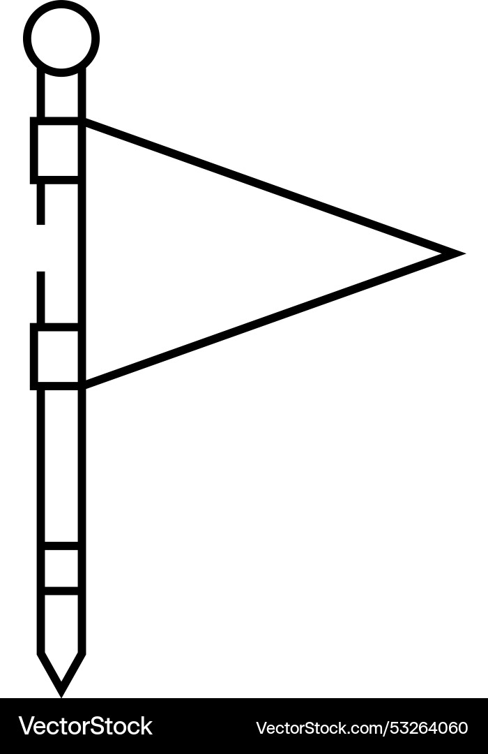 Flagge rot Zeiger Landkarte Lagelinie Symbol Flagge rot Zeiger Landkarte Lagelinie Symbol Vektorbild