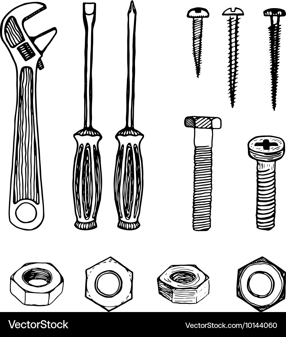 Retro handcrafted design element Vector Image