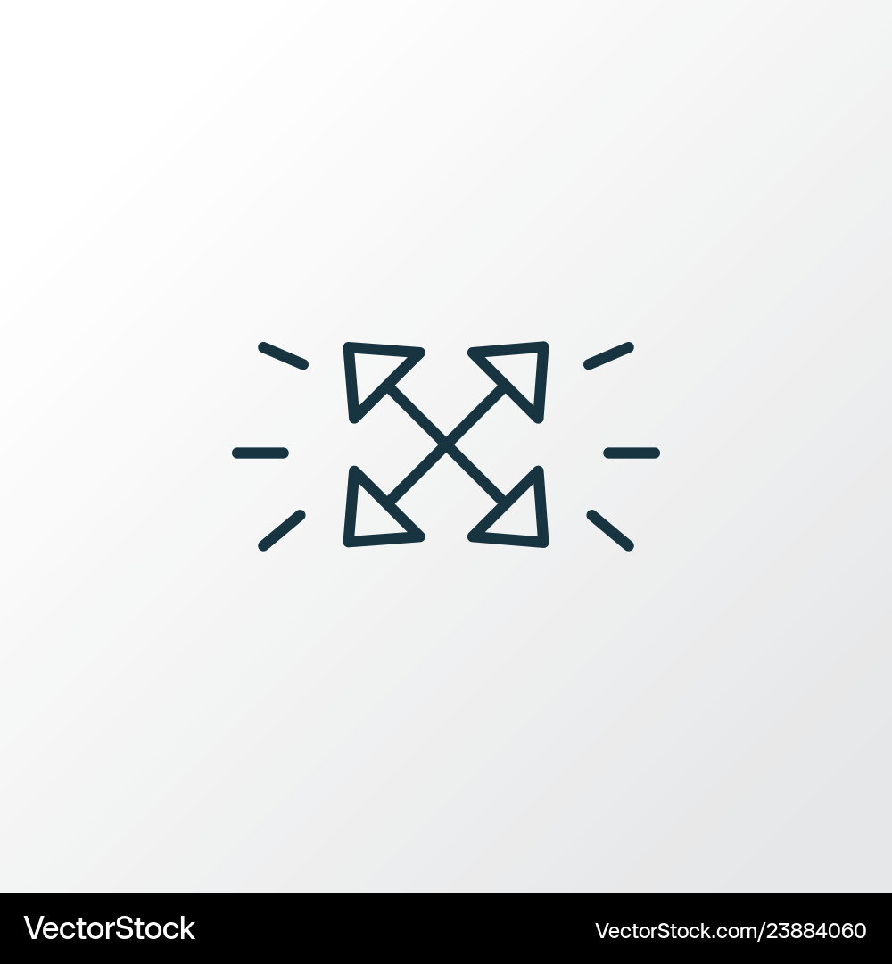 Scalable System Icon - Expand vector image