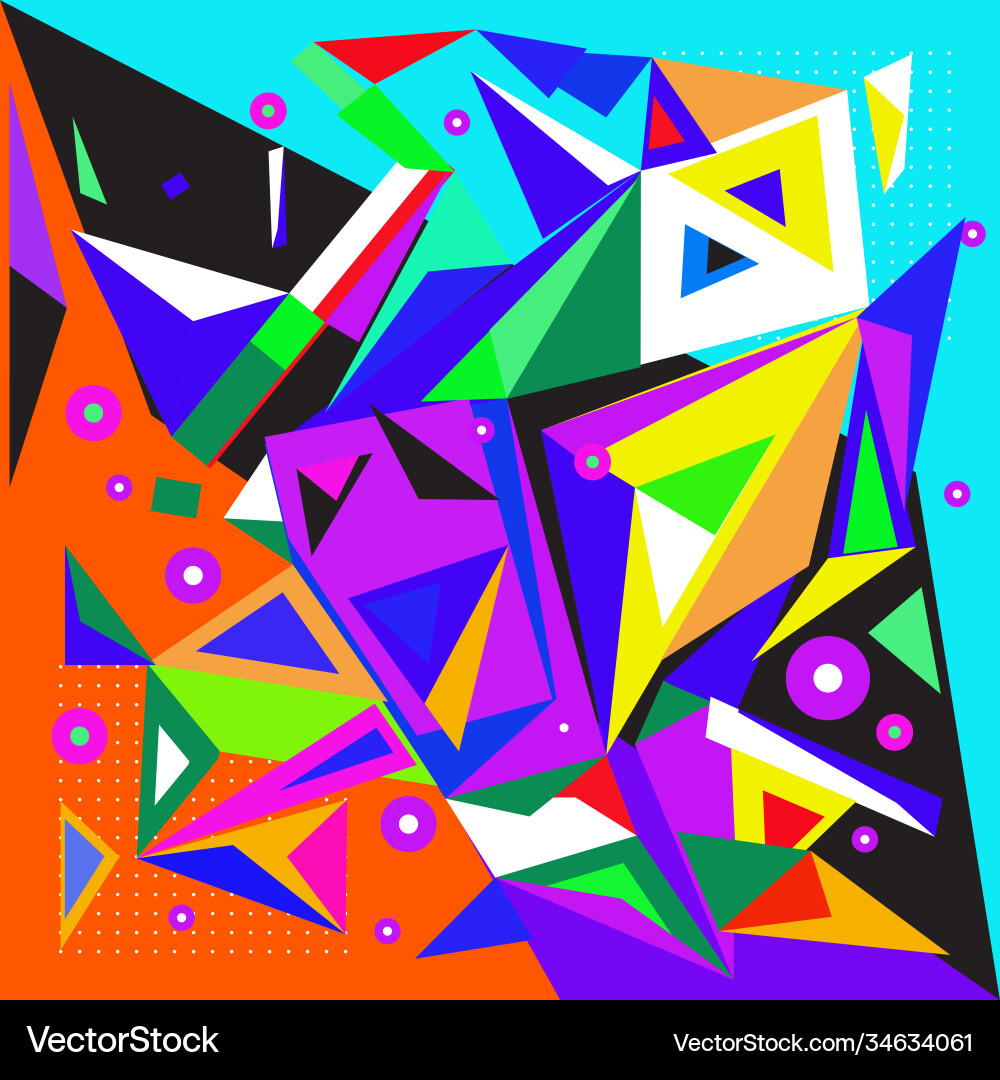 Abstract modern triangles background pattern vector image