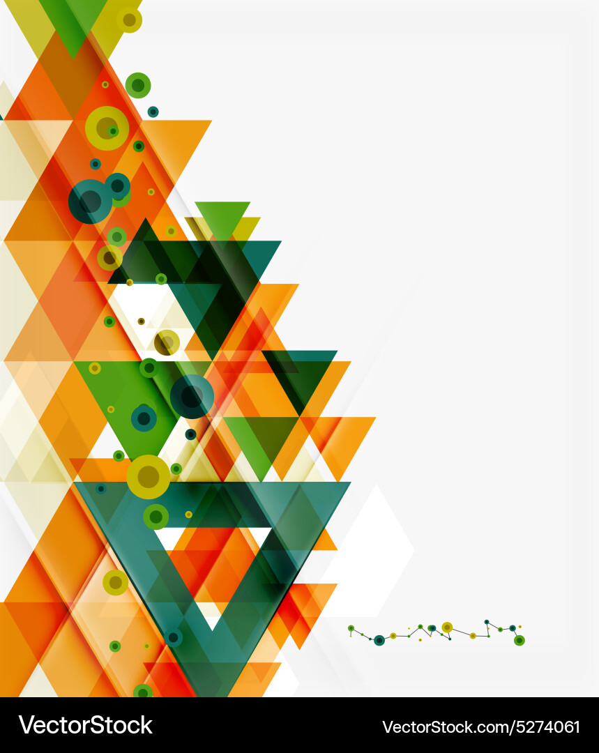 Clean colorful unusual geometric pattern design vector image