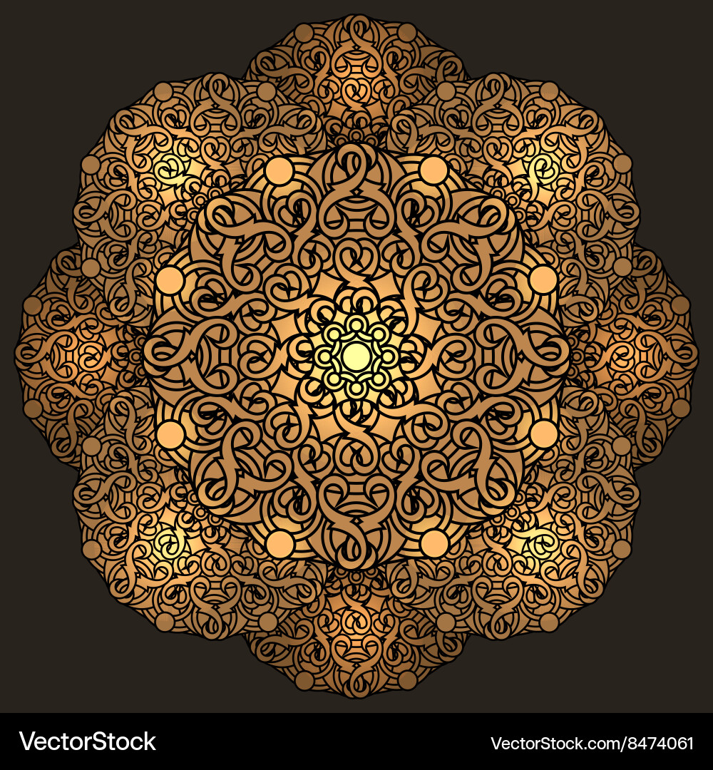 Decorative background with a circular Vector Image