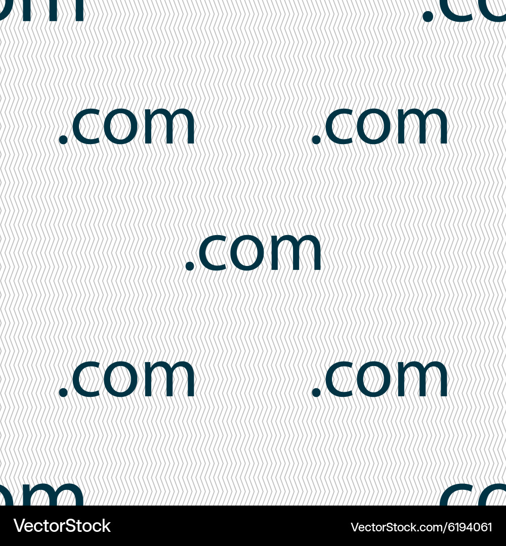 Domain com sign icon top-level internet Vector Image