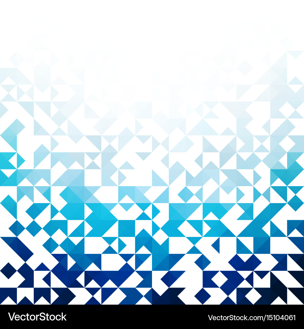 Geometric Blue Triangle Pattern Vector Image