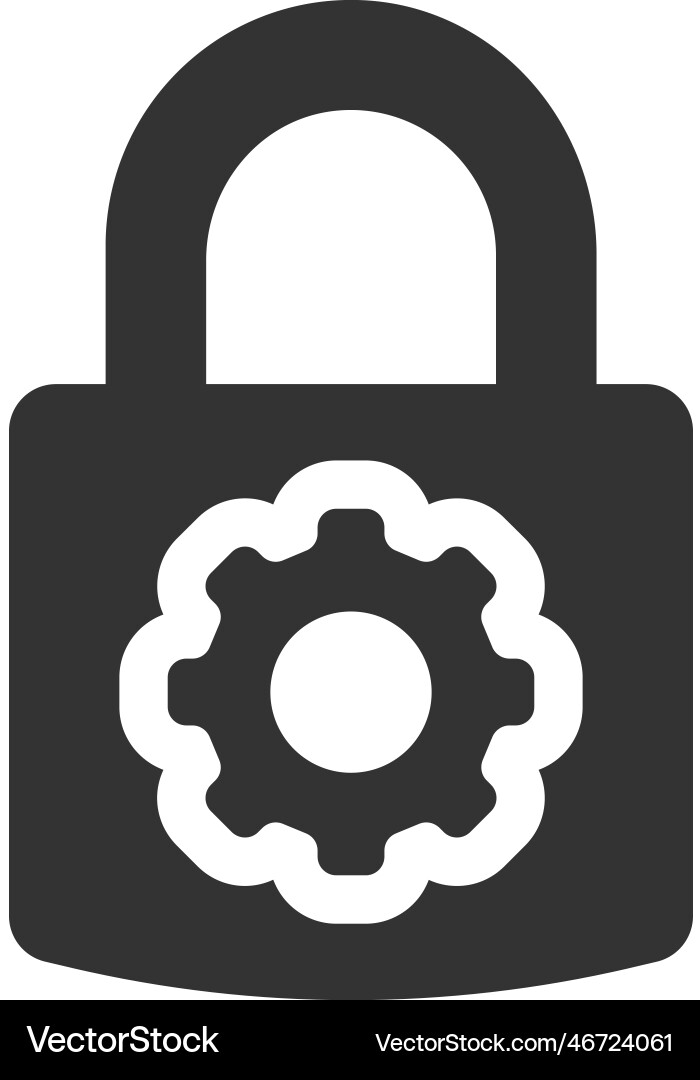 Lock configuration icon Vector Image