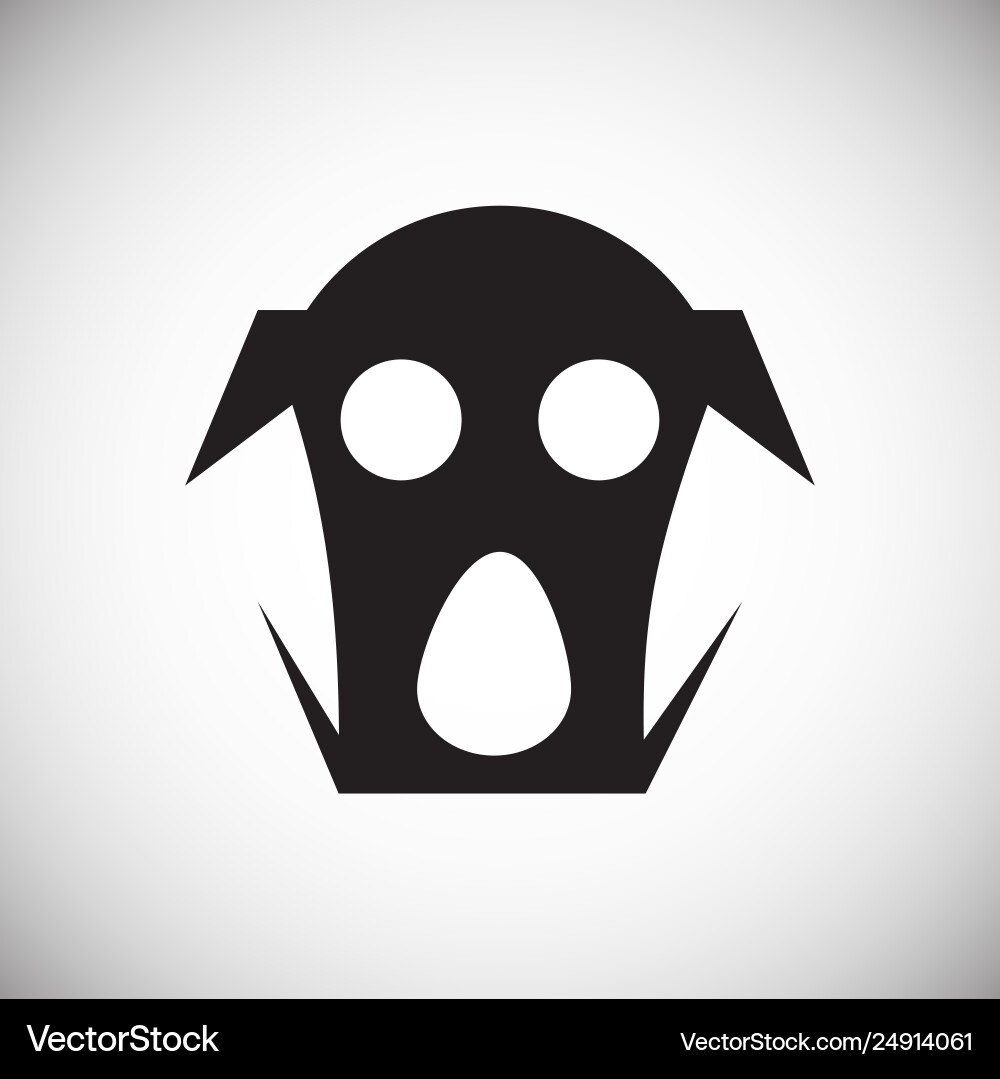 Masks icon on background for graphic and web Masks icon on background for graphic and web vector image