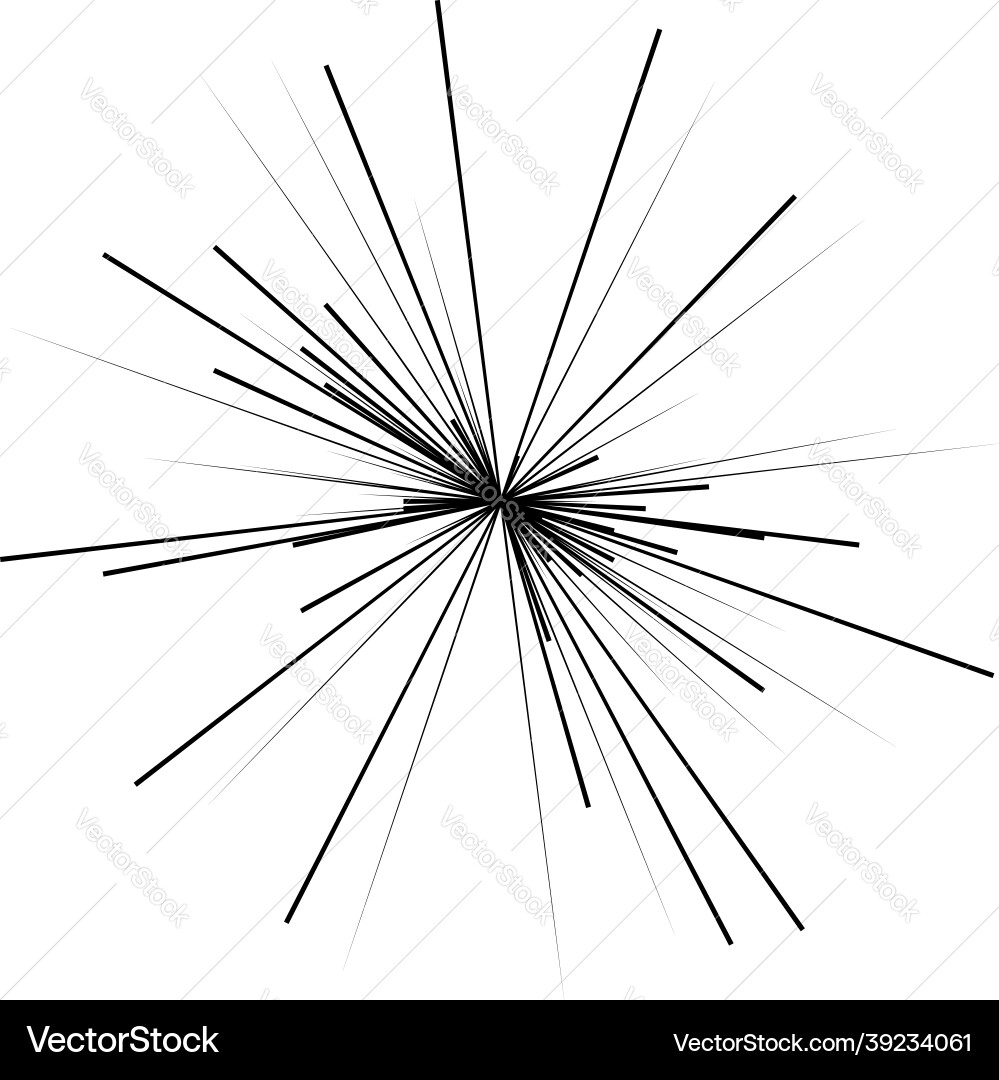 Radial radiating dynamic rays beams lines Radial radiating dynamic rays beams lines Vector Image