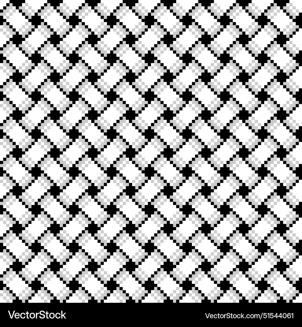 Seamless pixel background with pattern Vector Image