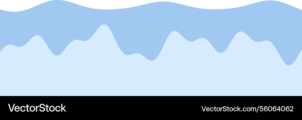 Abstract blue wave pattern with smooth curves vector image