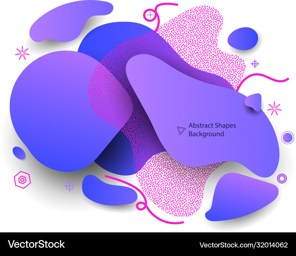 Abstract shapes dynamic concept background unique Abstract shapes dynamic concept background unique vector image