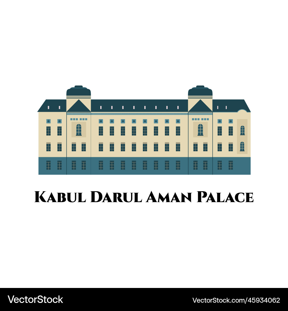 Darul aman palace in afghanistan this wonderful Darul aman palace in afghanistan this wonderful vector image
