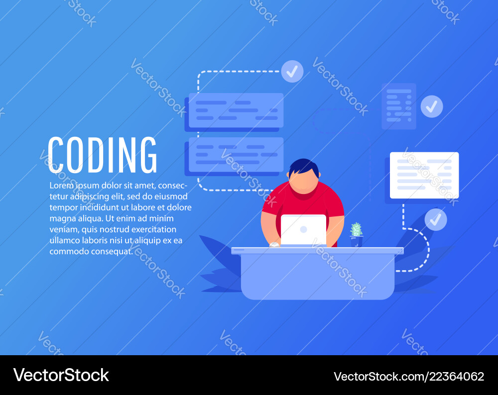 Developer Workflow Concept vector image