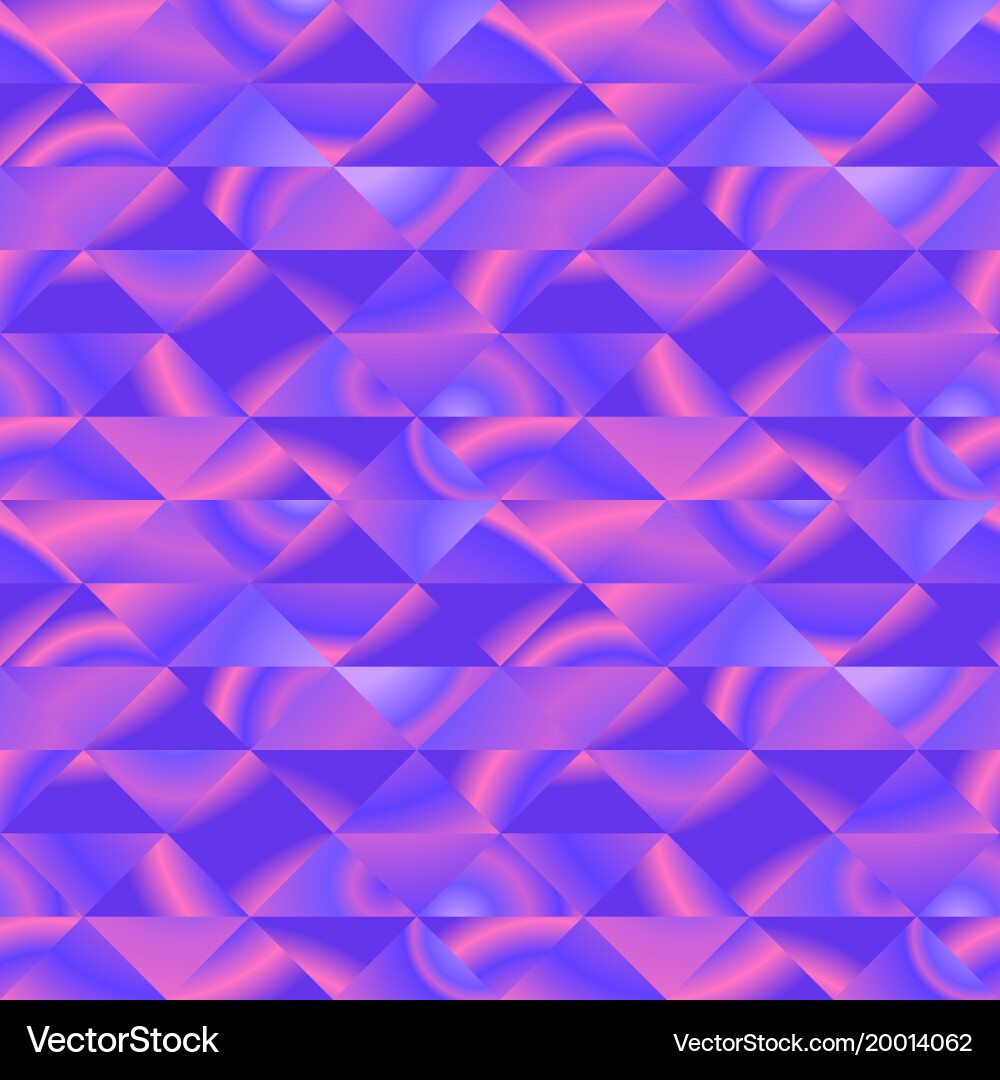 Graphic pattern with vivid violet triangles Vector Image