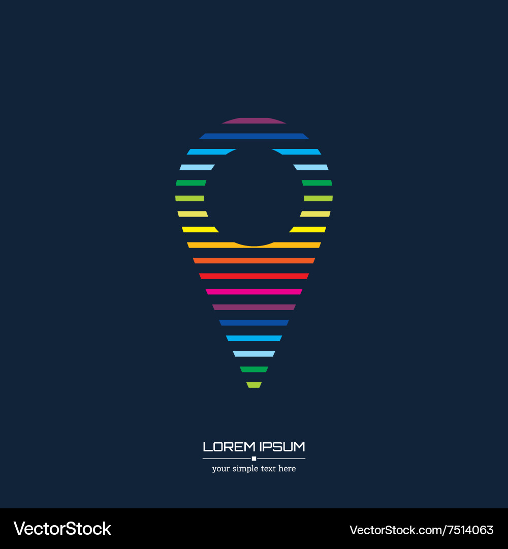 Creative concept icon of pointer for web vector image