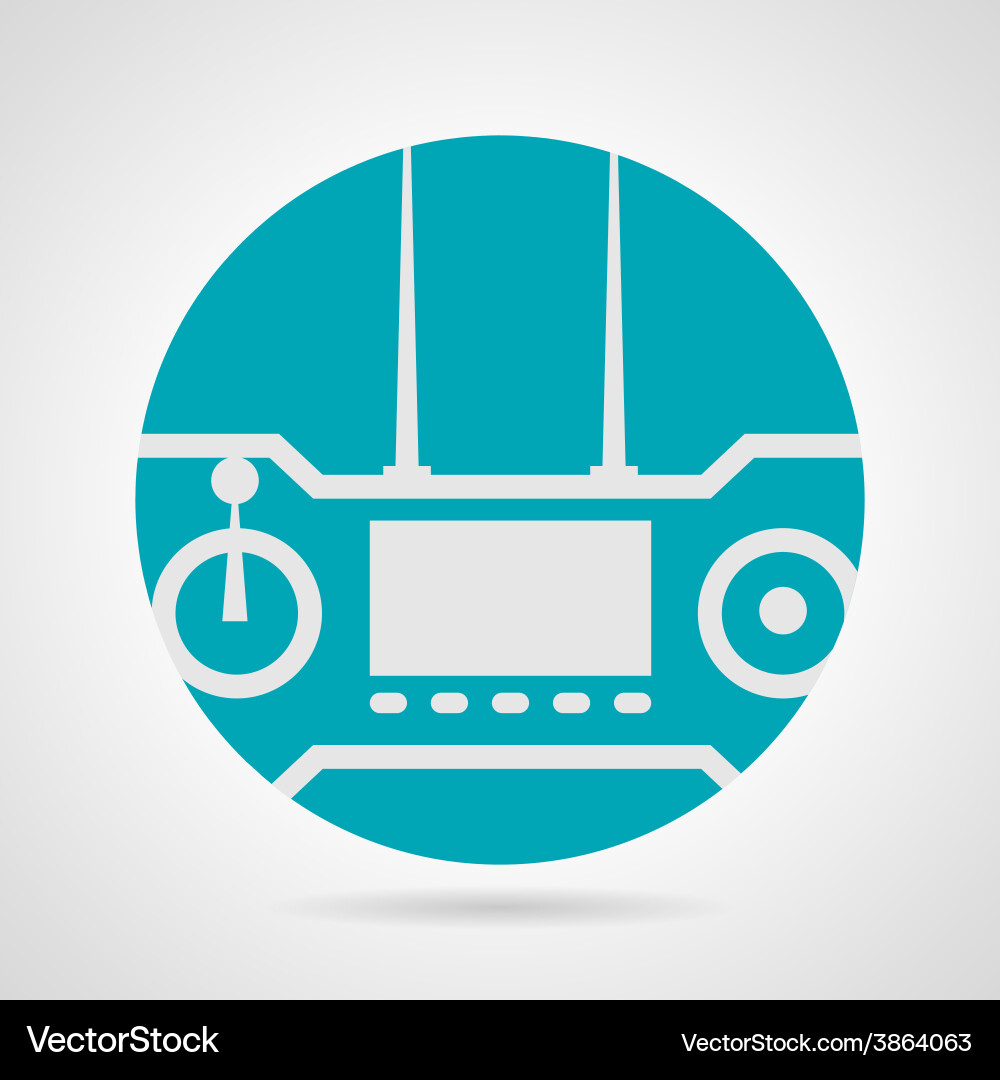 Flat icon for remote game controller vector image