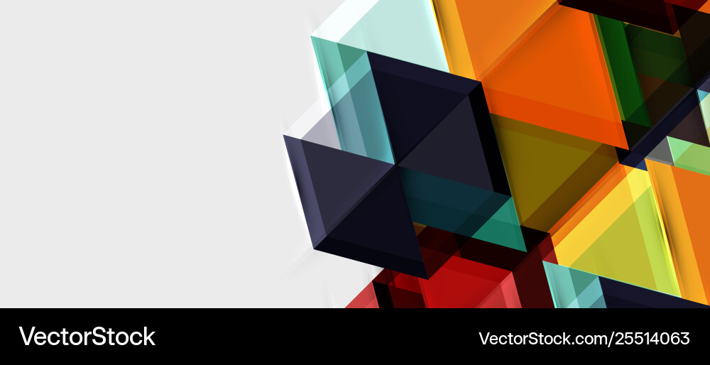 Geometric triangle and hexagon abstract background Geometric triangle and hexagon abstract background Vector Image