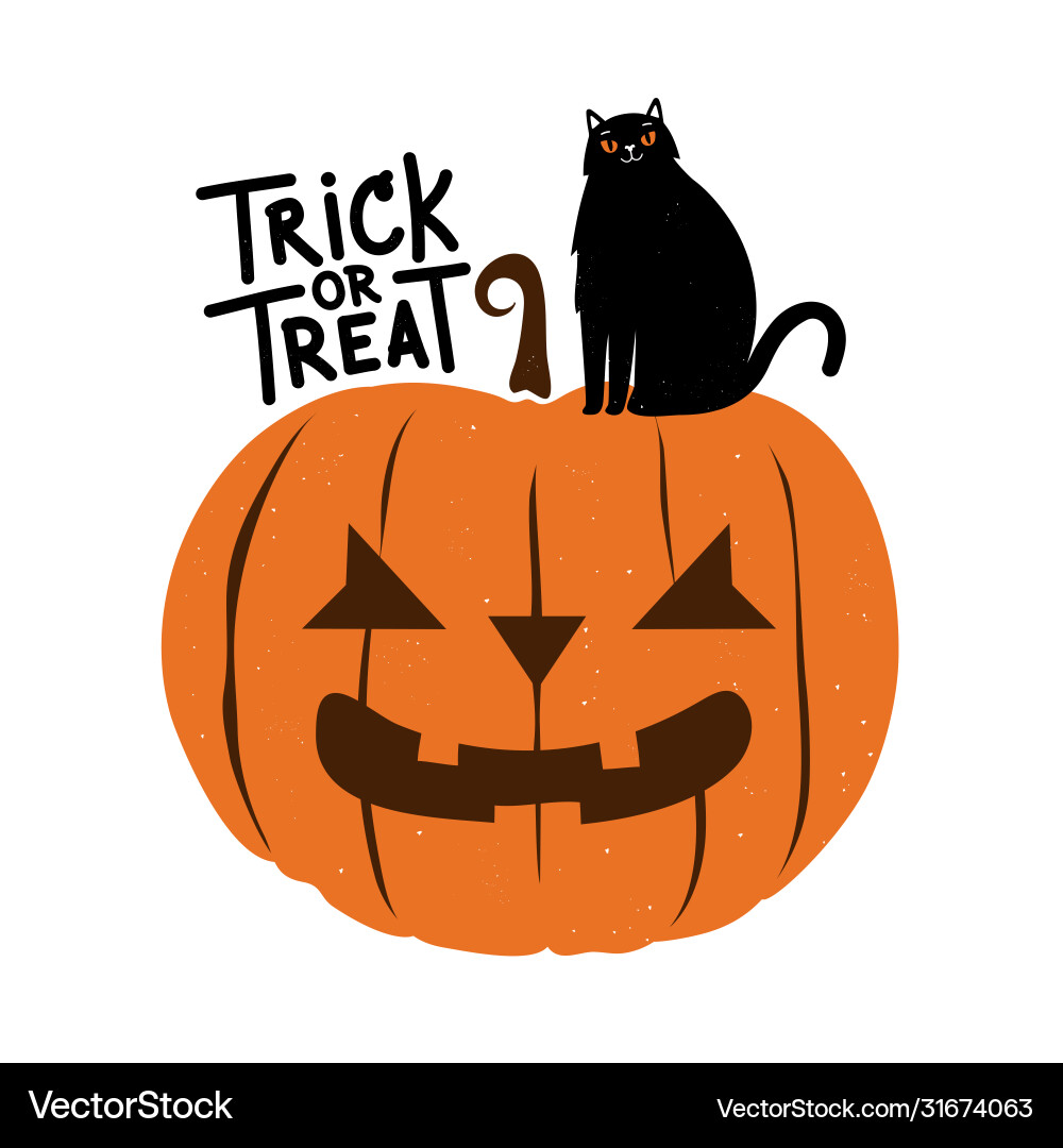 Halloween Grußkarte mit schwarzer Katze Halloween Grußkarte mit schwarzer Katze vektorbild
