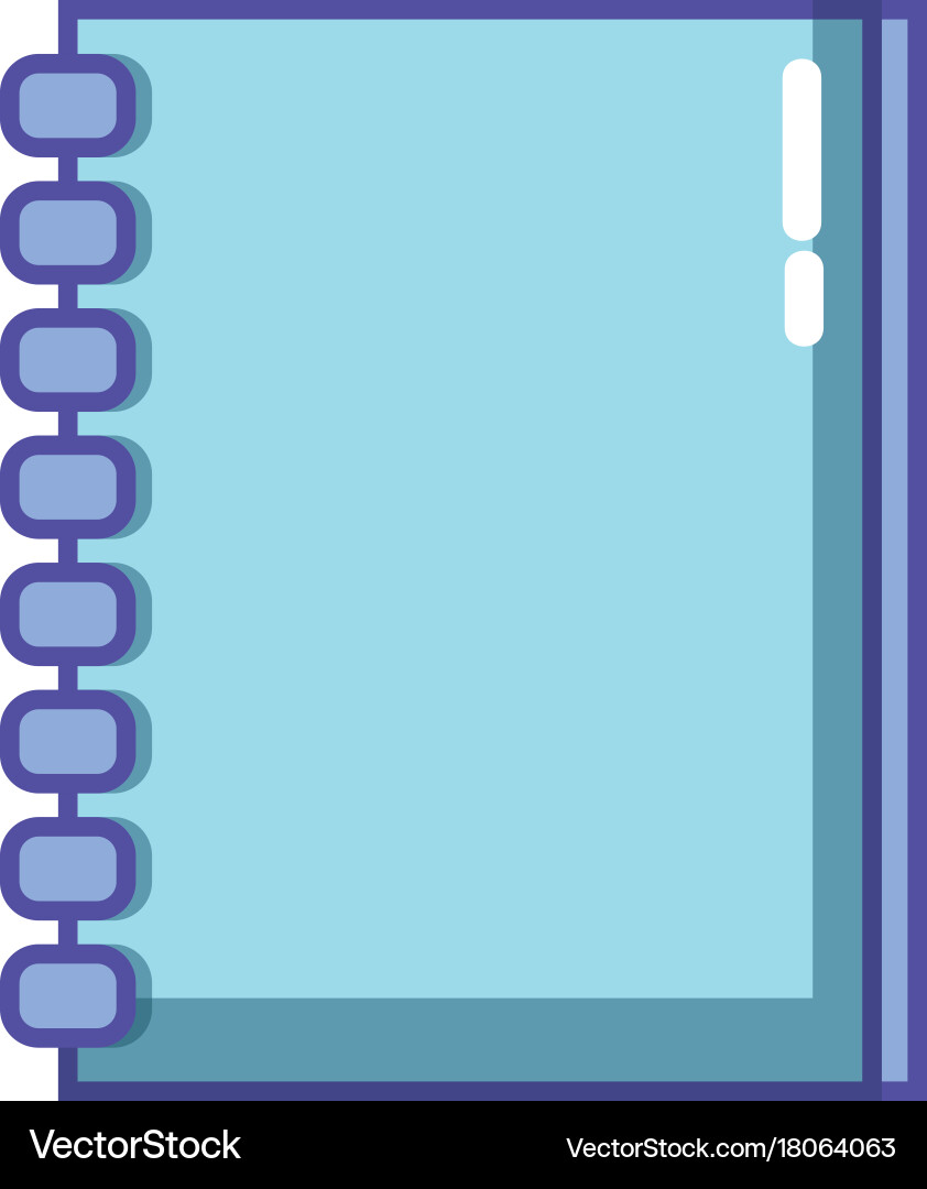 Notebook papers object design to write vector image