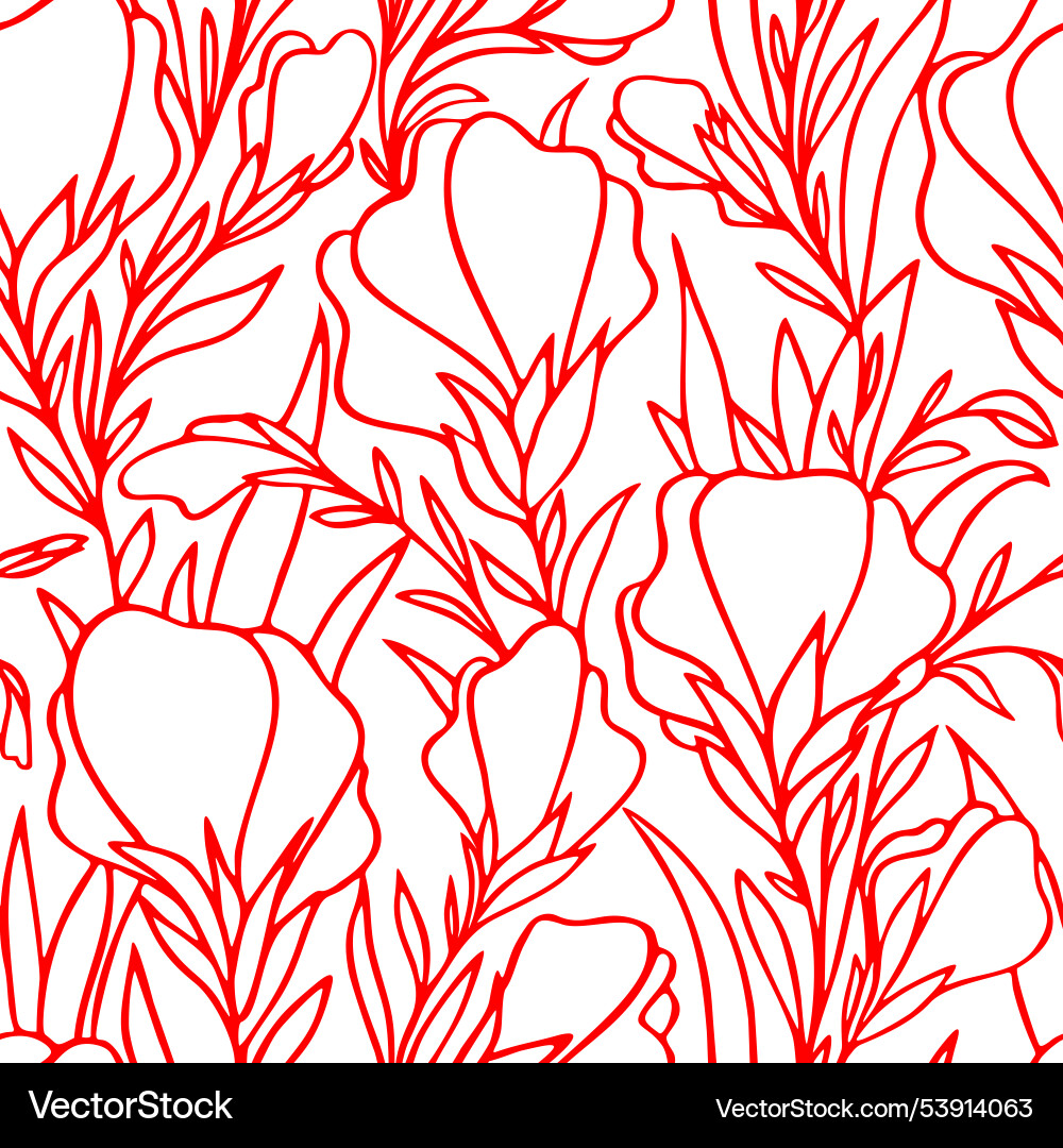 Simple two-color seamless pattern of red large Simple two-color seamless pattern of red large Vector Image