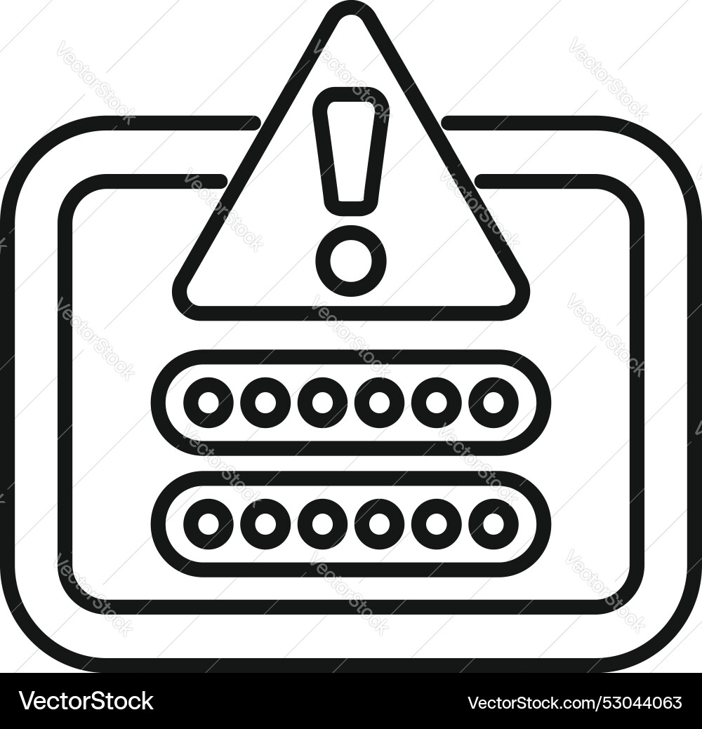 Warning system showing server error message Warning system showing server error message vector image