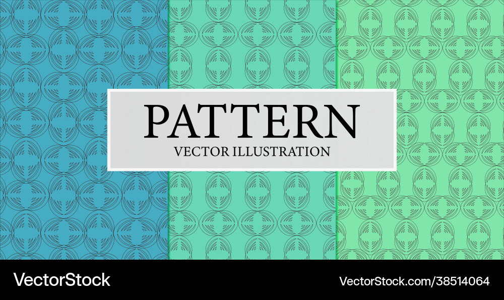 Abstract Pattern Collection - Circles & Shapes Vector Image