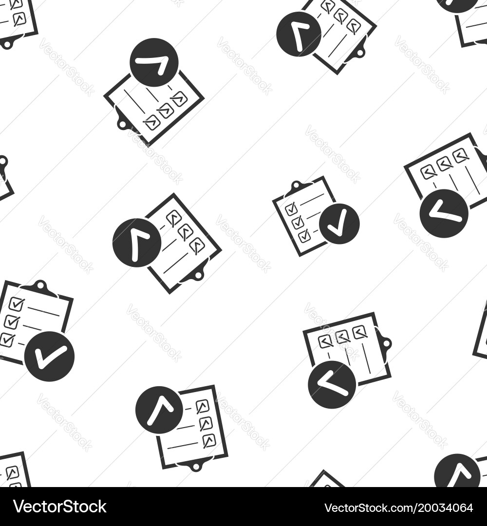 Checklist notepad document seamless pattern vector image