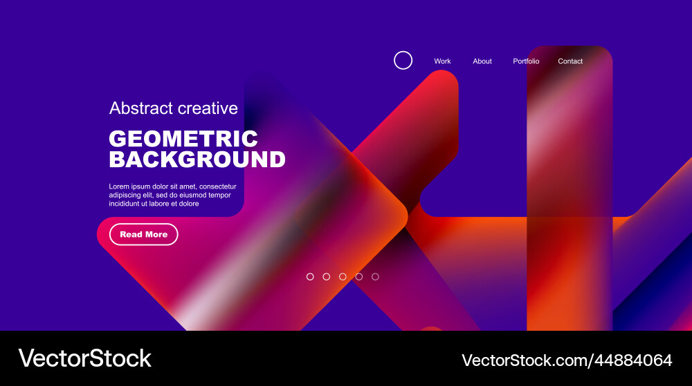 Fluid gradient triangles landing page background Fluid gradient triangles landing page background Vector Image