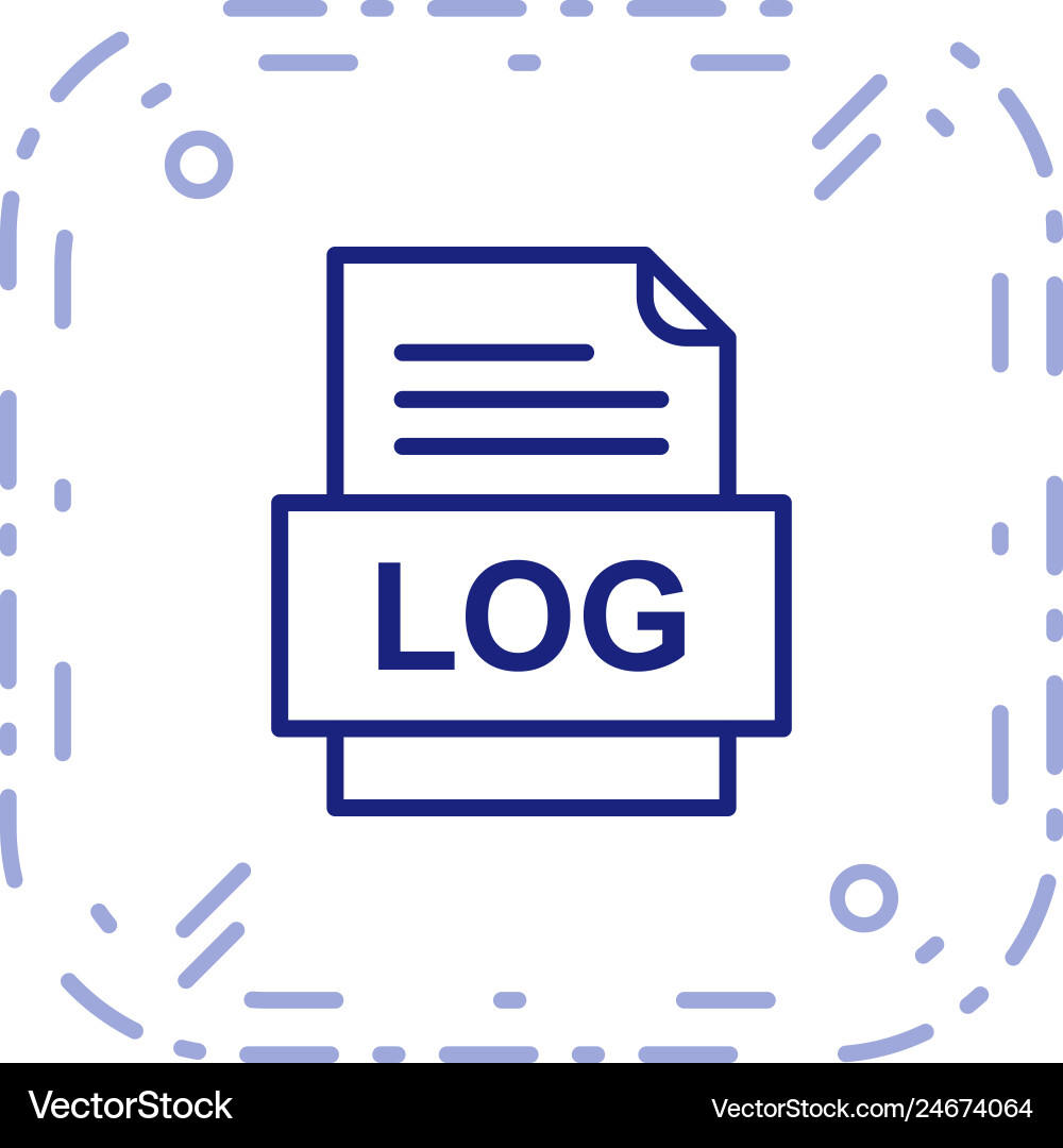Log file document icon vector image
