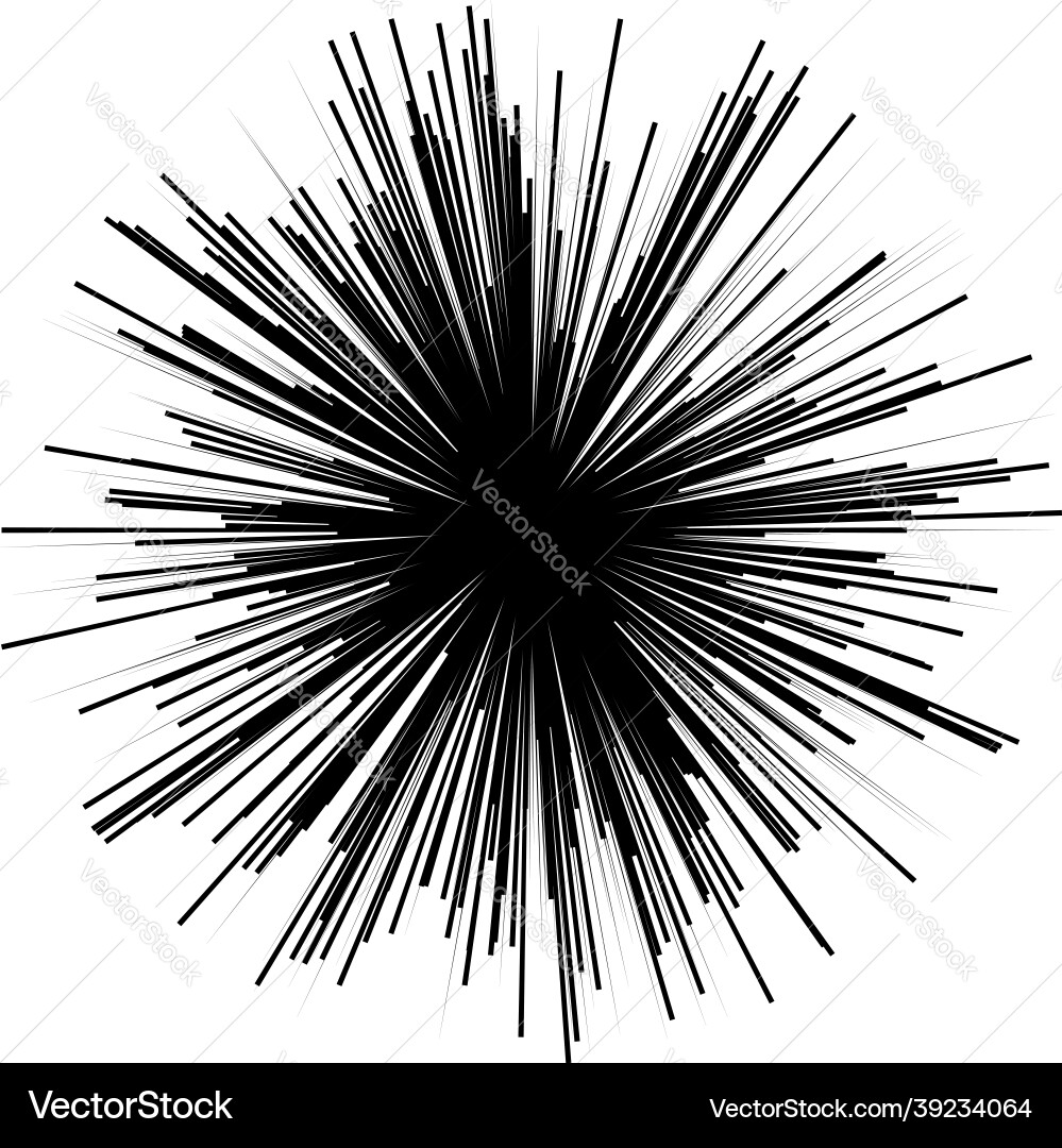 Radial radiating dynamic rays beams lines Radial radiating dynamic rays beams lines Vector Image