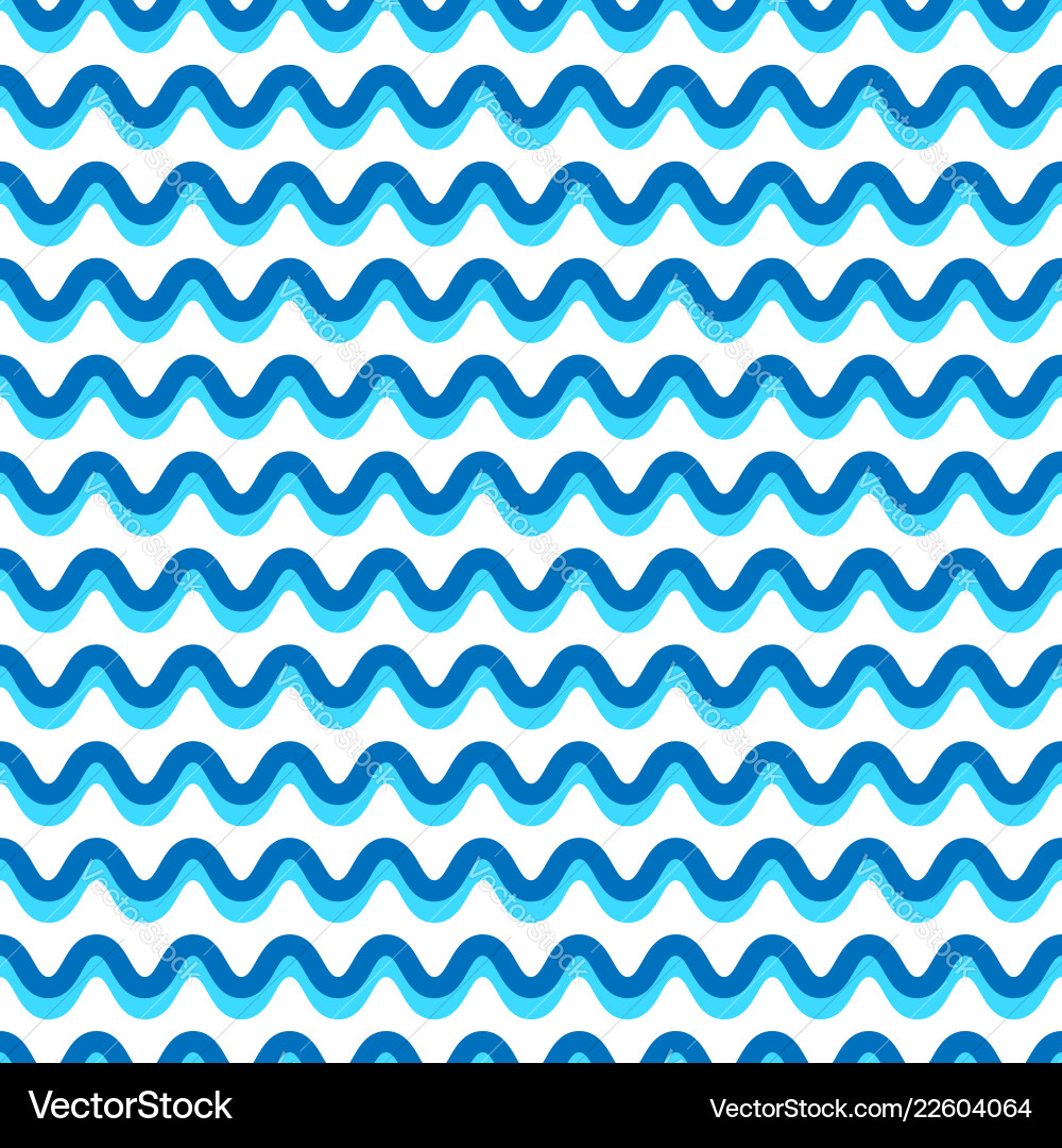 Wavy lines seamless repeatable pattern in aqua Wavy lines seamless repeatable pattern in aqua Vector Image