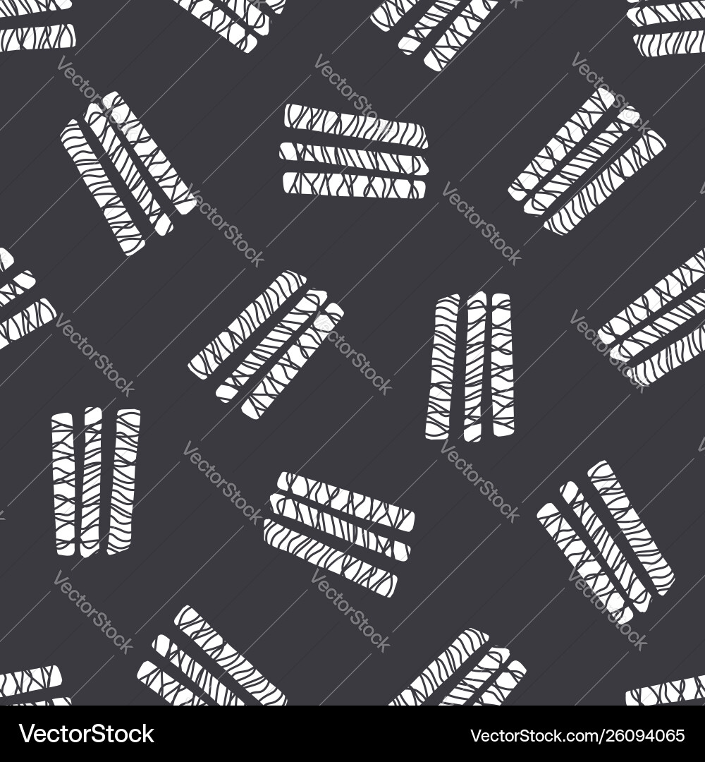 Abstract black and white pattern with doodle shape Abstract black and white pattern with doodle shape vector image