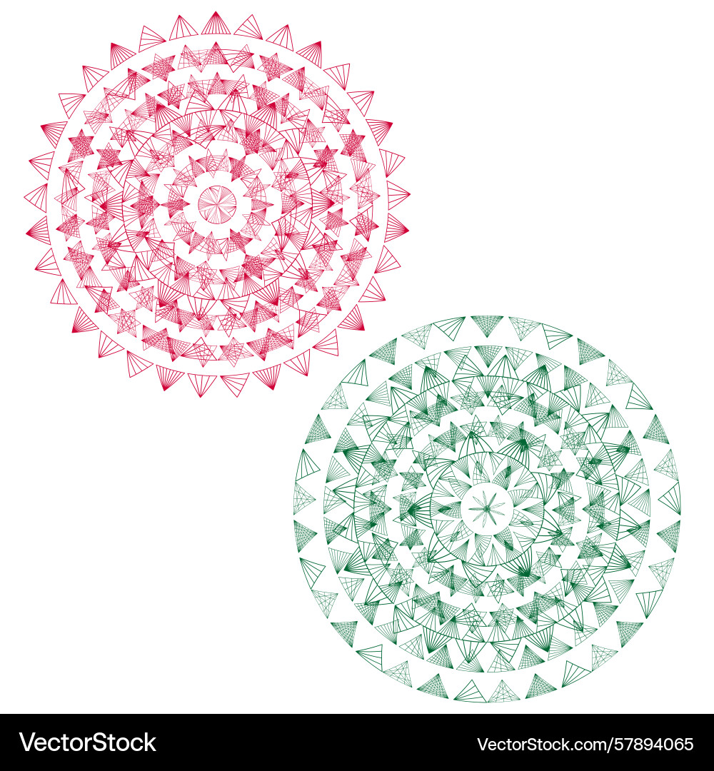 Abstract radial pattern intricate circle lines Abstract radial pattern intricate circle lines Vector Image