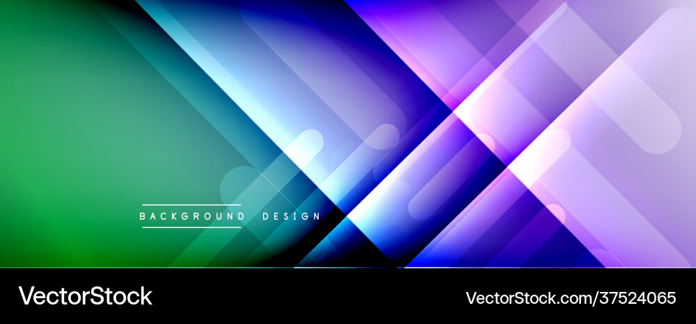 Dynamic lines abstract background 3d shadow Vector Image