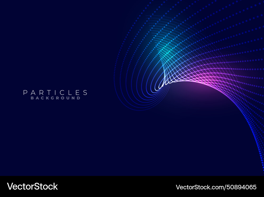 Eye catching cyber particle array wallpaper vector image