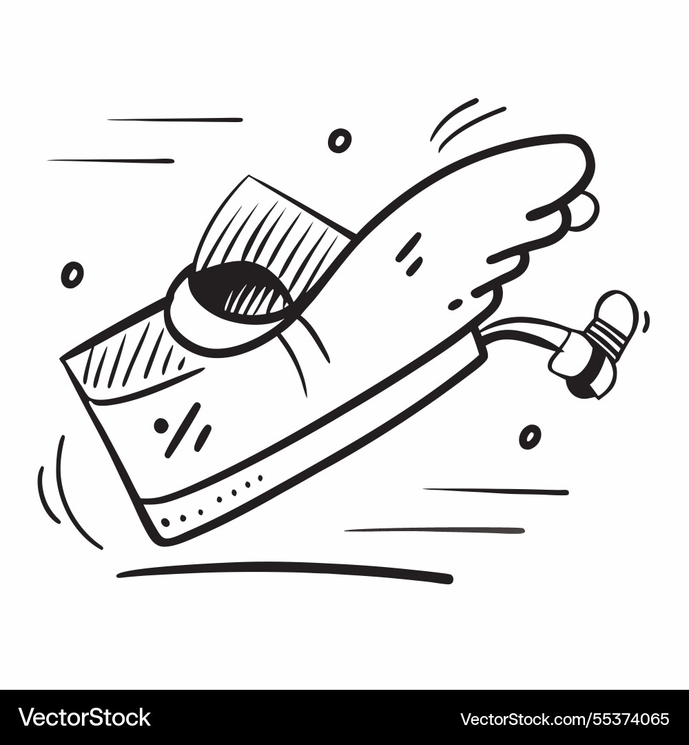 Flat design as running shoe icon with copy space Flat design as running shoe icon with copy space vector image