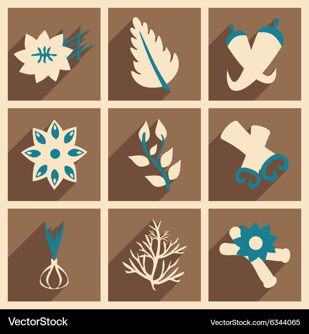 Flat with shadow concept and mobile application Vector Image