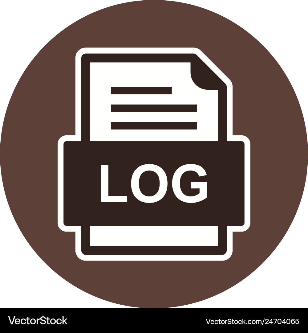 Log file document icon vector image