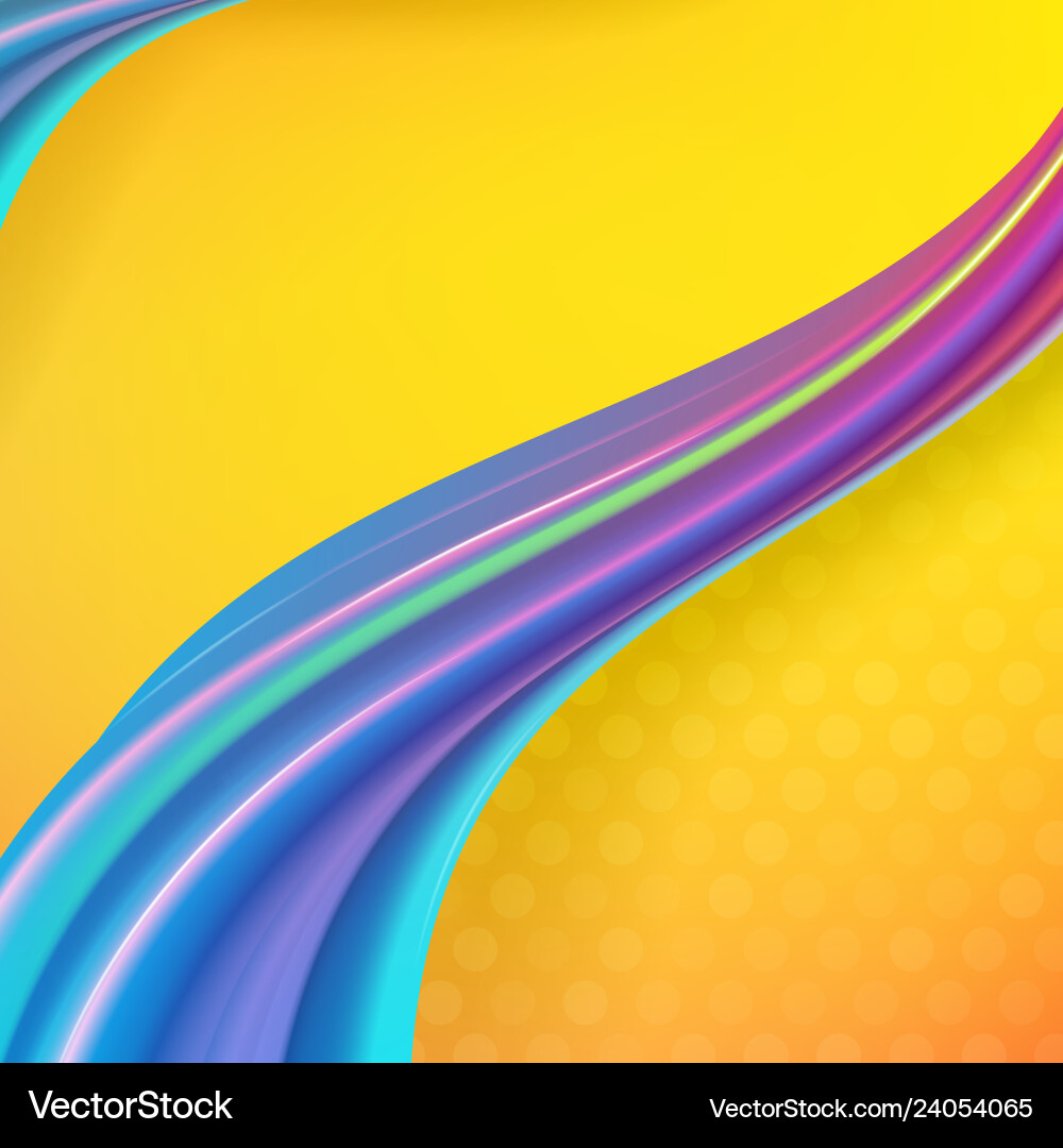 Modern abstract background with waves and lines Vector Image