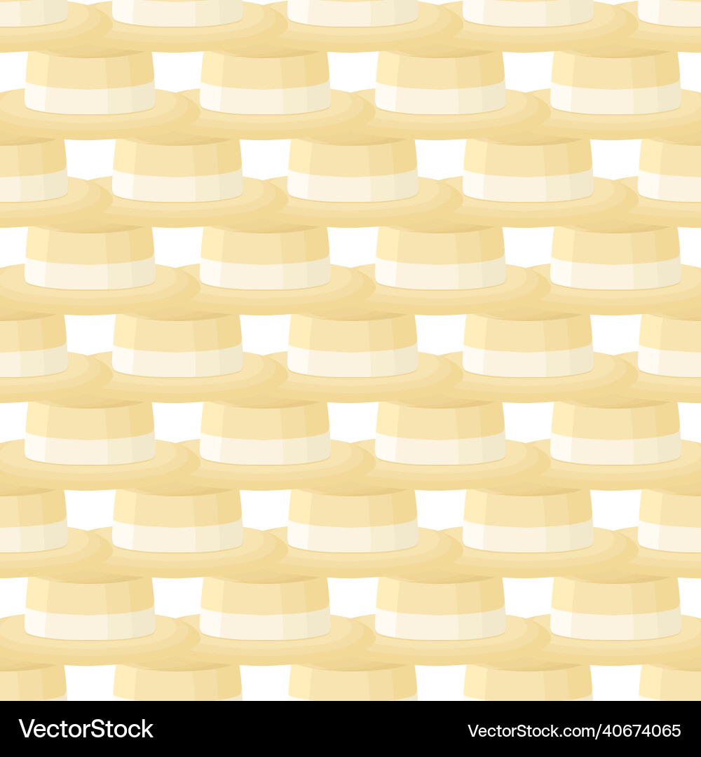 On theme colored pattern hats straw Vector Image