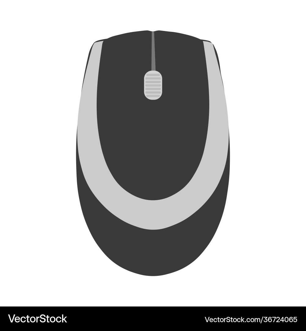 Pc computer mouse technology with button Pc computer mouse technology with button vector image